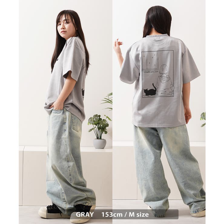 猫柄 バックプリント Tシャツ | ONE 4 PREMIUM | 詳細画像16 