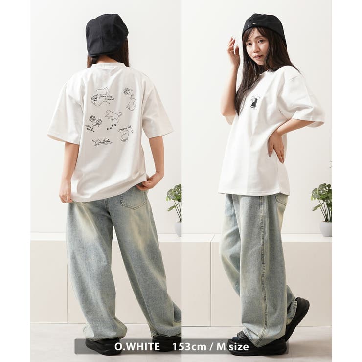 猫柄 刺繍 Tシャツ | ONE 4 PREMIUM | 詳細画像8 