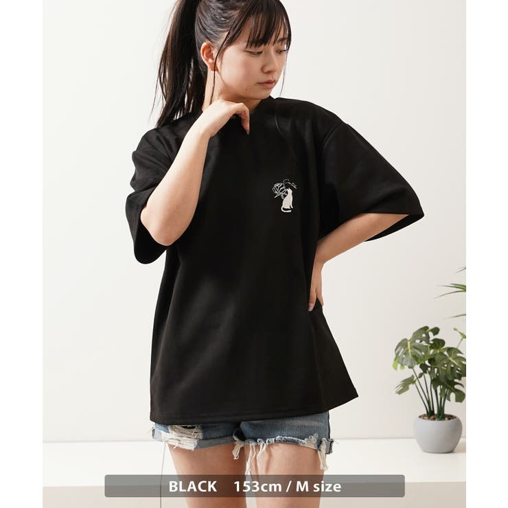 猫柄 刺繍 Tシャツ | ONE 4 PREMIUM | 詳細画像10 