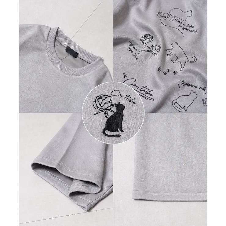 猫柄 刺繍 Tシャツ | ONE 4 PREMIUM | 詳細画像17 