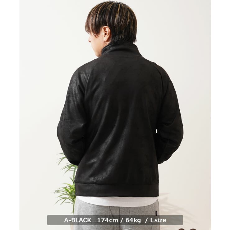 レザーライク トラックジャケット メンズ | ONE 4 PREMIUM | 詳細画像7 