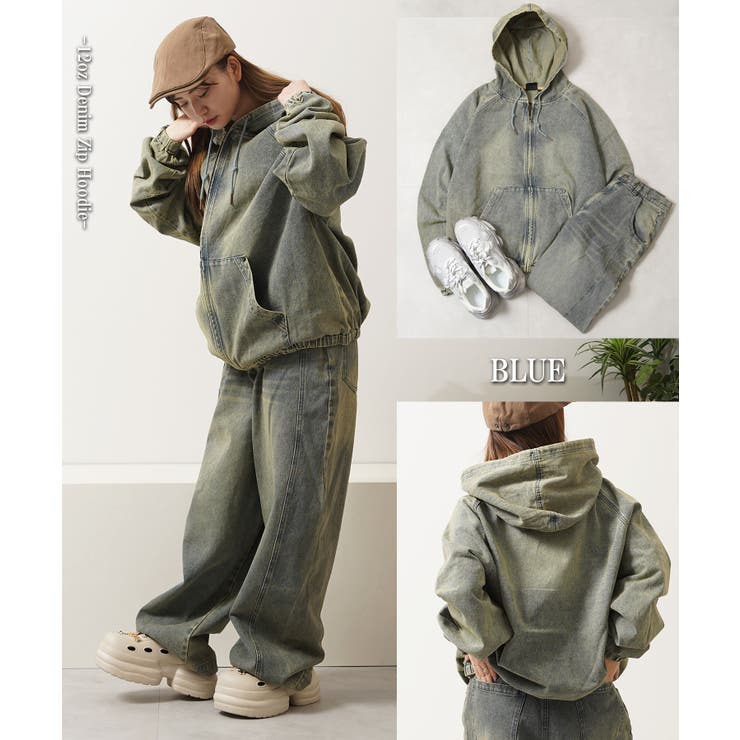 12oz デニム ジップパーカー | ONE 4 PREMIUM | 詳細画像5 