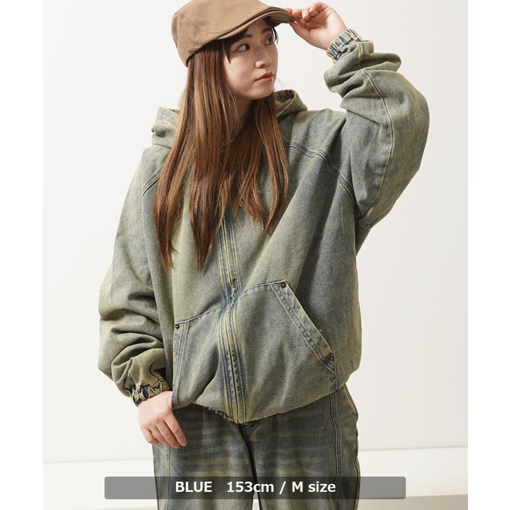 12oz デニム ジップパーカー | ONE 4 PREMIUM | 詳細画像6 