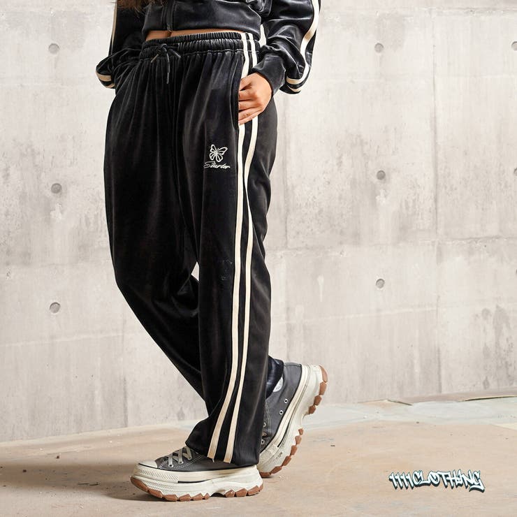 代引き人気 STARTER ベロア 4 トラックパンツ[品番：OCGW0003829]｜ONE パンツ