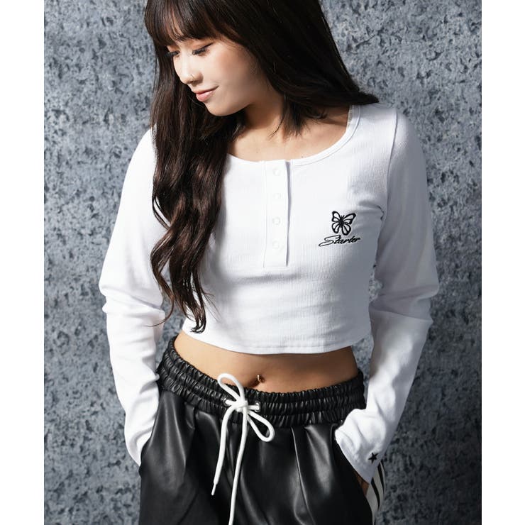 WHITE | STARTER テレコ 長袖Tシャツ | ONE 4 PREMIUM