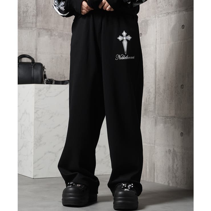 BLACK×WHITE | クロス スウェットパンツ メンズ | ONE 4 PREMIUM