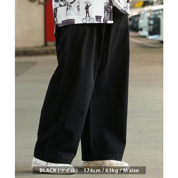 スラックス パンツ 「 低身長向けサイズ 」 タックワイド
