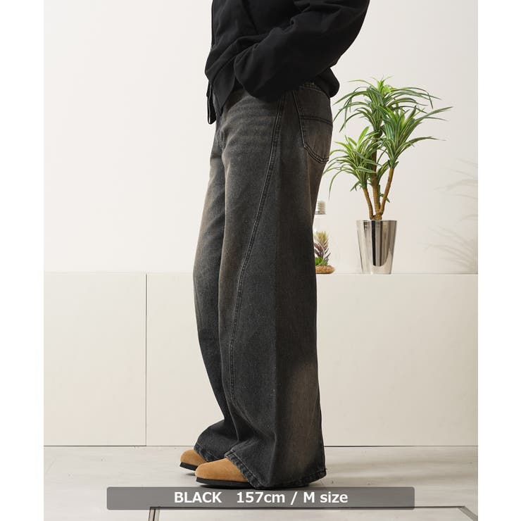 ワイドパンツ メンズ デニム | ONE 4 PREMIUM | 詳細画像6 