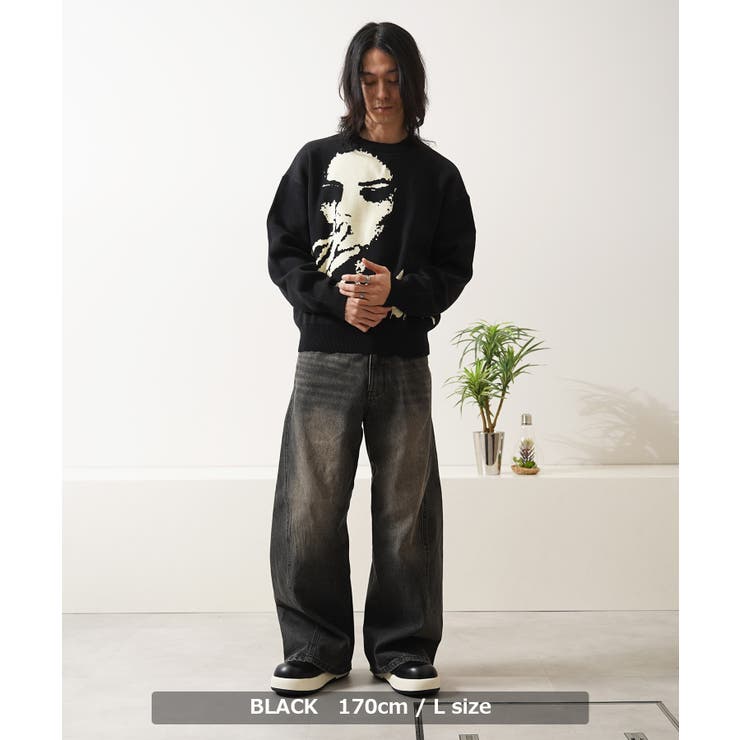 ワイドパンツ メンズ デニム | ONE 4 PREMIUM | 詳細画像8 