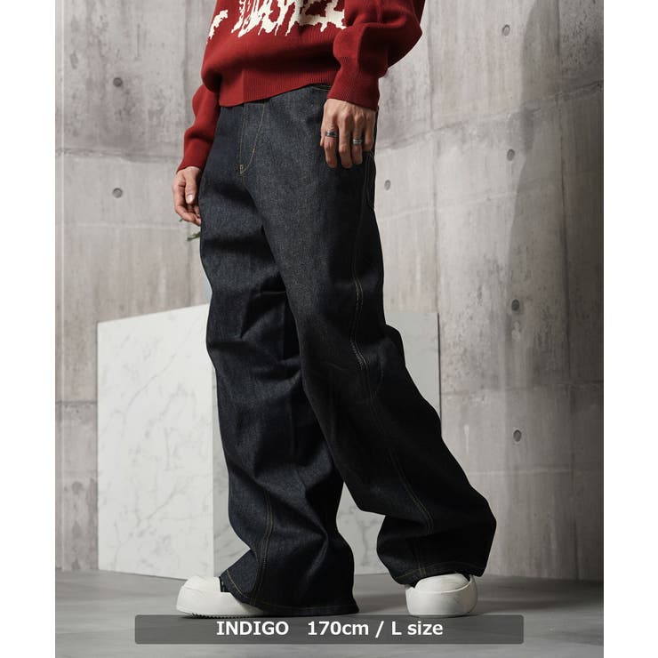 ワイドパンツ メンズ デニム | ONE 4 PREMIUM | 詳細画像15 