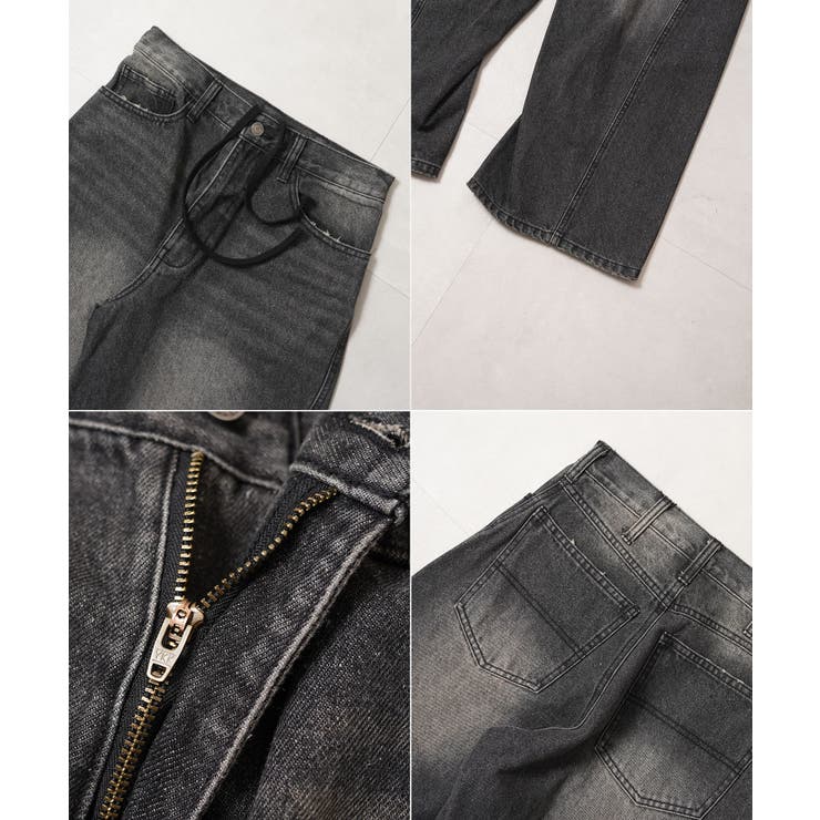 ワイドパンツ メンズ デニム | ONE 4 PREMIUM | 詳細画像17 