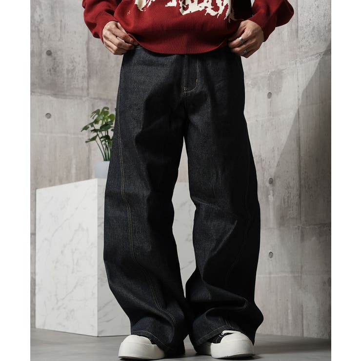 INDIGO | ワイドパンツ メンズ デニム | ONE 4 PREMIUM