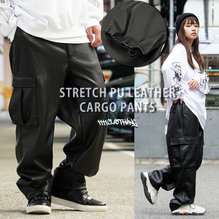 PU レザー カーゴパンツ[品番：OCGW0003319]｜ONE 4 PREMIUM