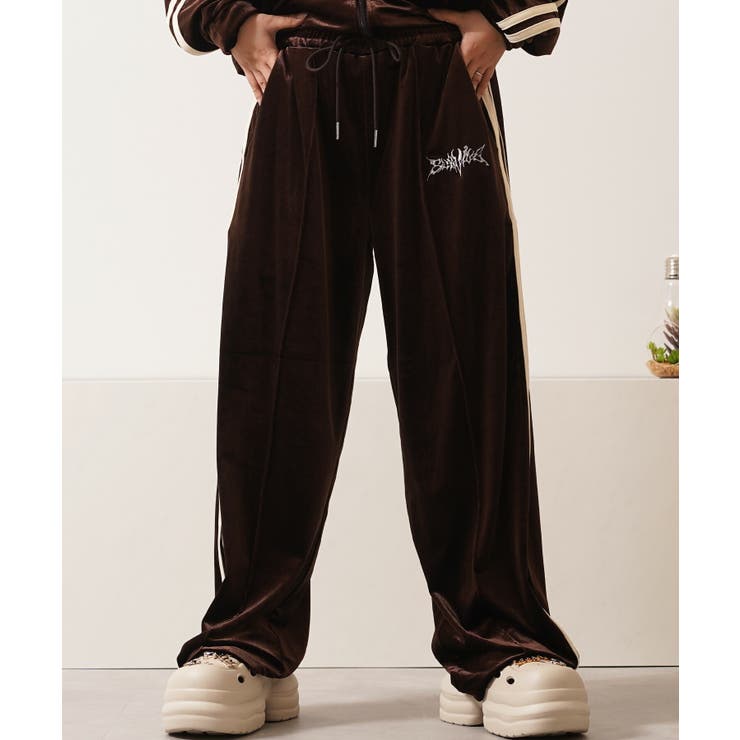 BROWN | ベロア トラックパンツ メンズ | ONE 4 PREMIUM