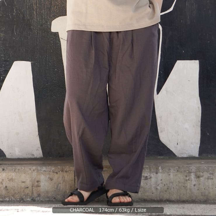 ◇綿麻 アンクル バルーンパンツ◇[品番：OCGW0002582]｜ONE 4 PREMIUM