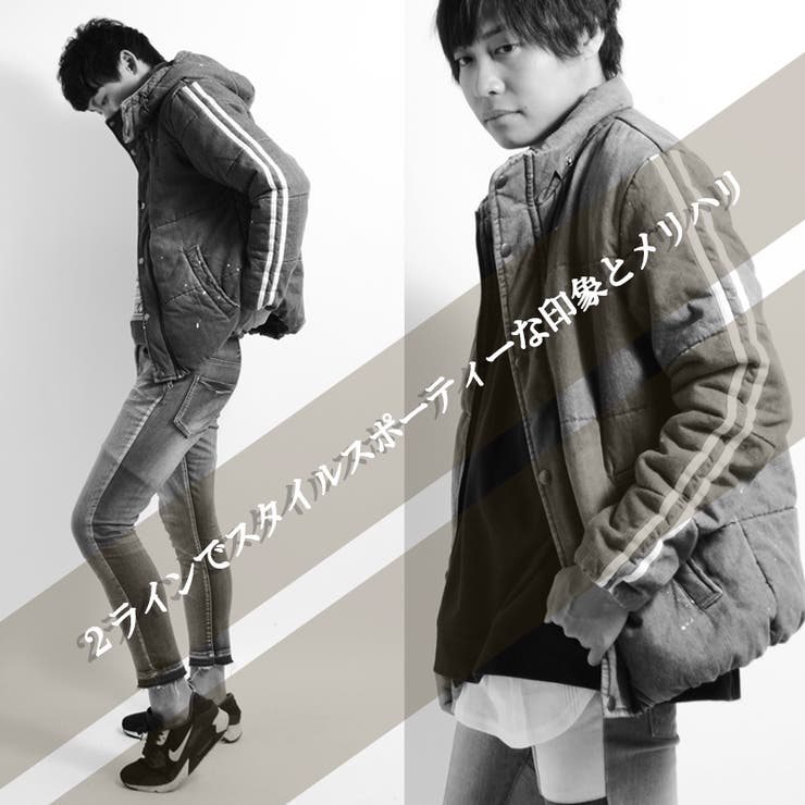 ツーライン ダウンジャケット メンズ[品番：OCGW0000630]｜ONE 4