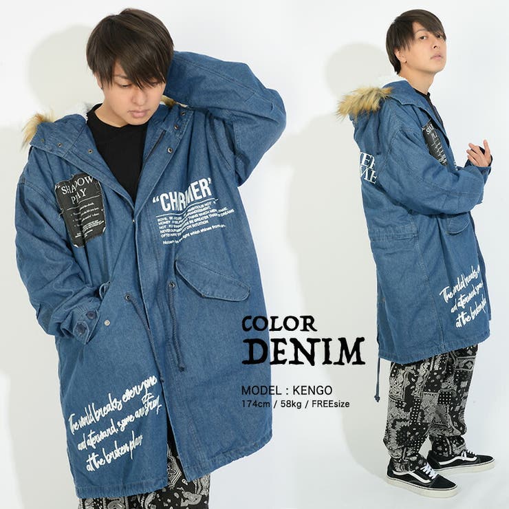 ビッグシルエット モッズコート メンズ[品番：OCGW0001880]｜ONE