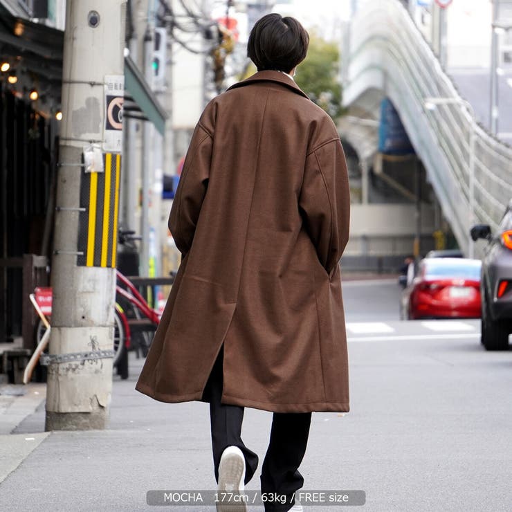 ストレッチ メルトン オーバーチェスターコート[品番