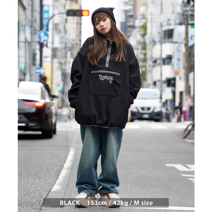 オーバーサイズ ハーフジップ フリース[品番：OCGW0003340]｜ONE 4 PREMIUM（ワンフォープレミアム  ）のメンズファッション通販｜SHOPLIST（ショップリスト）