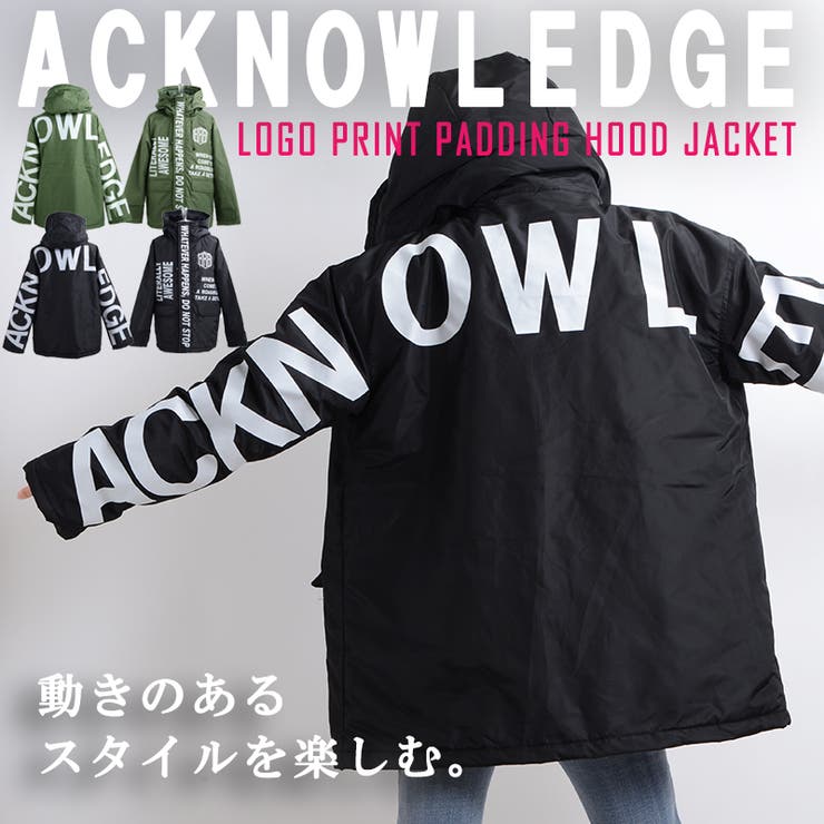 【ロゴプリント中綿フードJKT】ジャケット中綿フードコーチジャケットビッグbigワイドアウターメンズレディースアウターミリタリージャンパーペアルックカップルお揃いカジュアル韓国ファッション冬冬コーデファッション1111