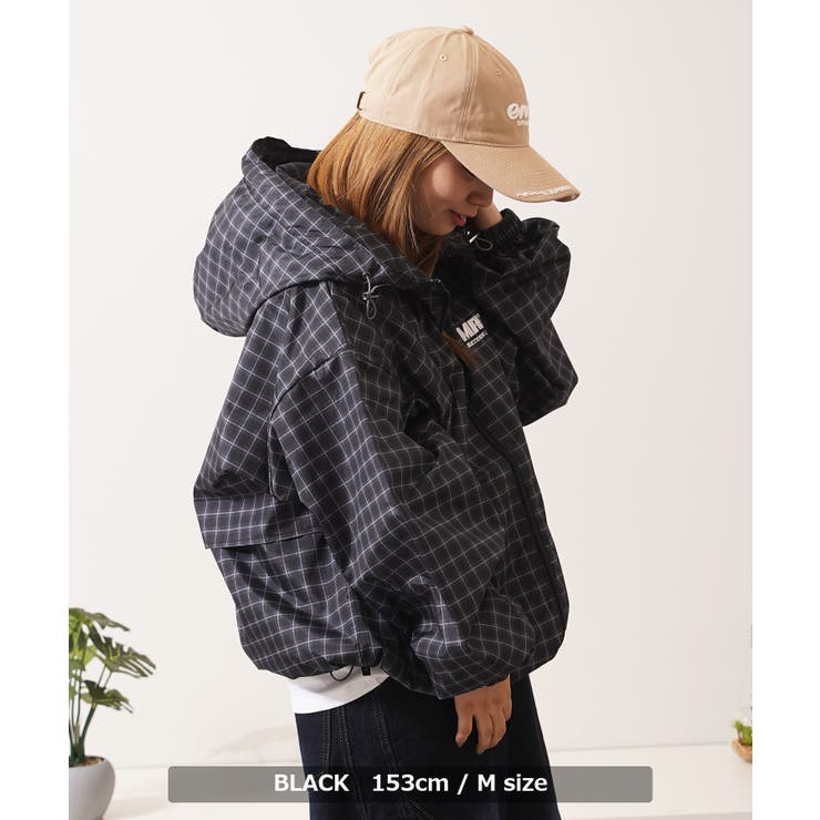 チェック柄 フードブルゾン メンズ[品番：OCGW0004365]｜ONE 4 PREMIUM