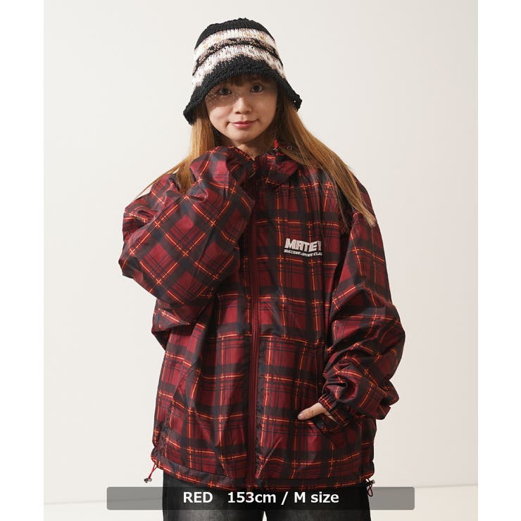 チェック柄 フードブルゾン メンズ[品番：OCGW0004365]｜ONE 4 PREMIUM