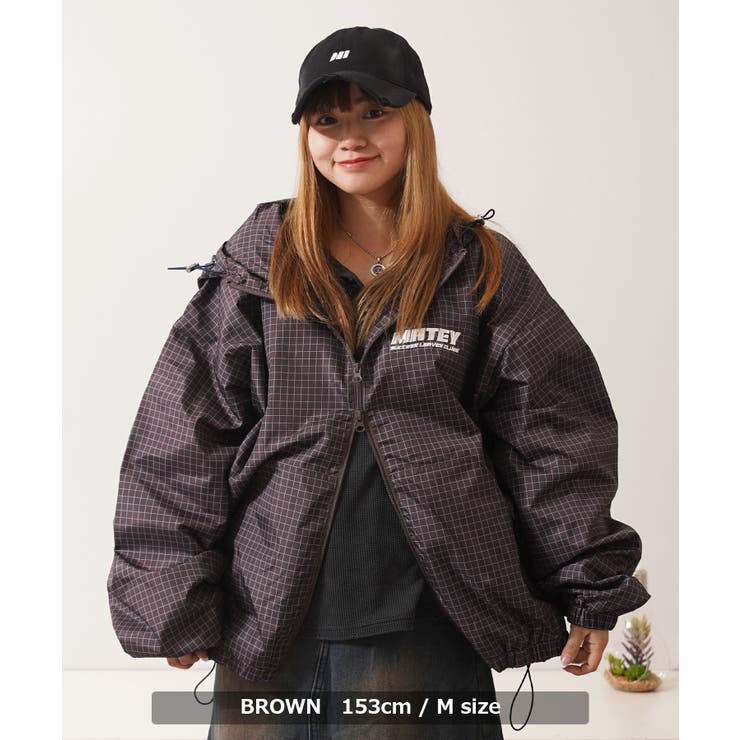 チェック柄 フードブルゾン メンズ[品番：OCGW0004365]｜ONE 4 PREMIUM