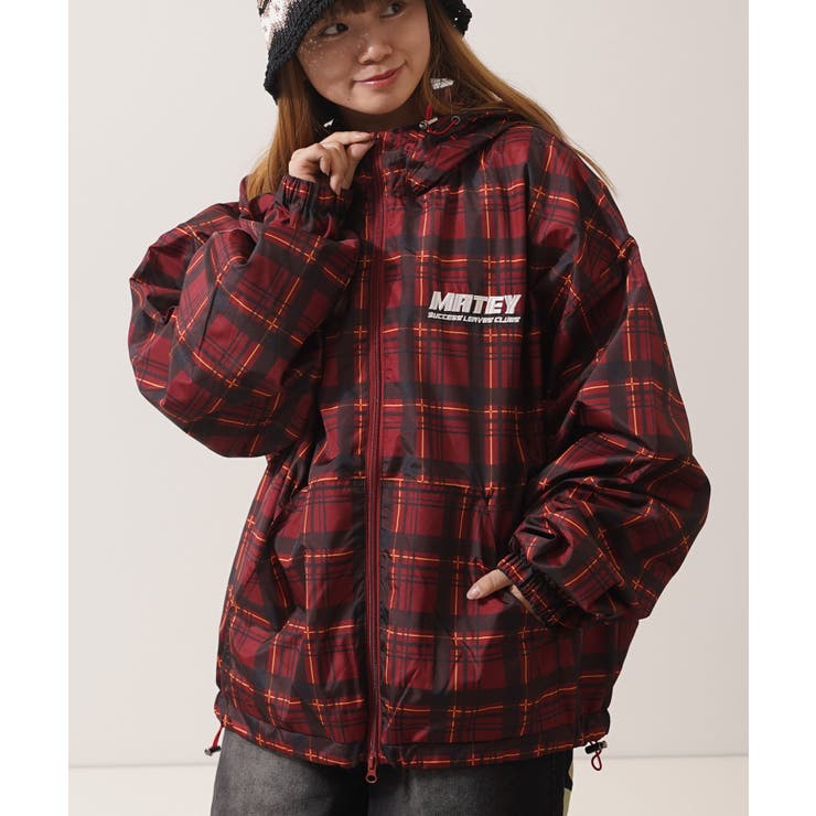 チェック柄 フードブルゾン メンズ[品番：OCGW0004365]｜ONE 4 PREMIUM