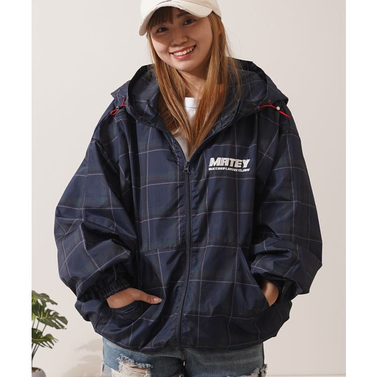 チェック柄 フードブルゾン メンズ[品番：OCGW0004365]｜ONE 4 PREMIUM