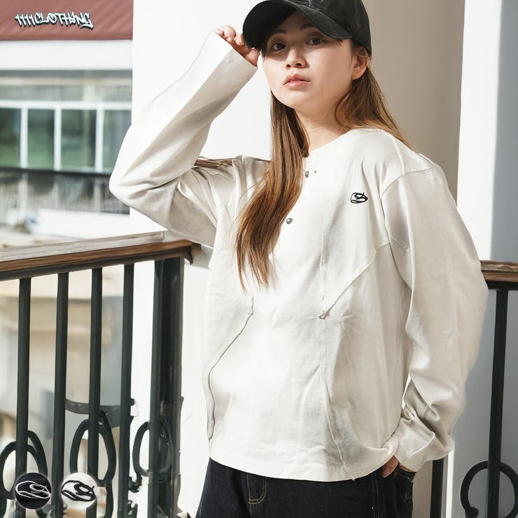 スプレー加工 ロンT 刺繍 | ONE 4 PREMIUM | 詳細画像1 