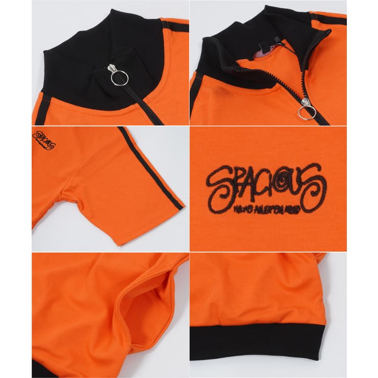 ハーフジップ 半袖 メンズ[品番：OCGW0003157]｜ONE 4 PREMIUM