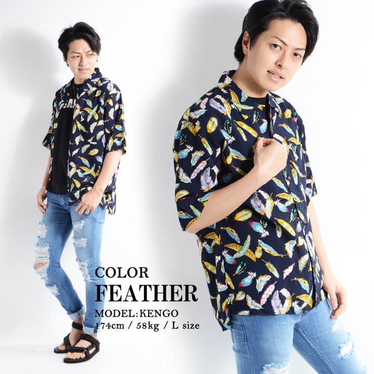 【 レーヨン総柄オープンカラーシャツ 】アロハシャツ | ONE 4 PREMIUM | 詳細画像13 