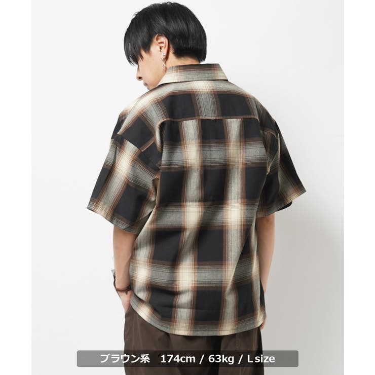 N.HOLYWOOD 希少モデル レーヨンシャツ オンブレチェックシャツ