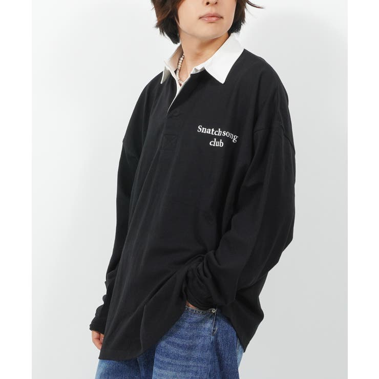 ラガーシャツ レディース オーバーサイズ[品番：OCGW0002767