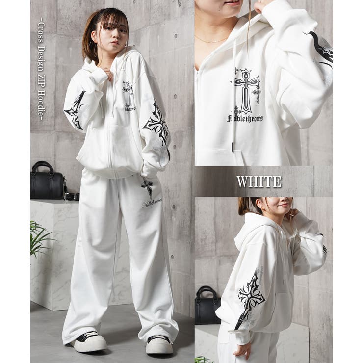 クロス ジップパーカー メンズ | ONE 4 PREMIUM | 詳細画像11 