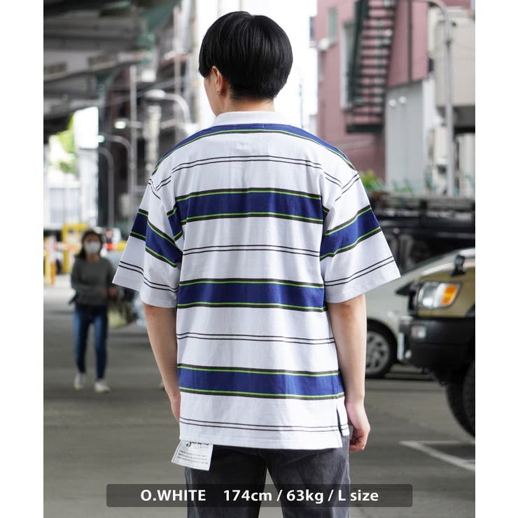 ボーダー ポロシャツ メンズ[品番：OCGW0003137]｜ONE 4 PREMIUM（ワン 