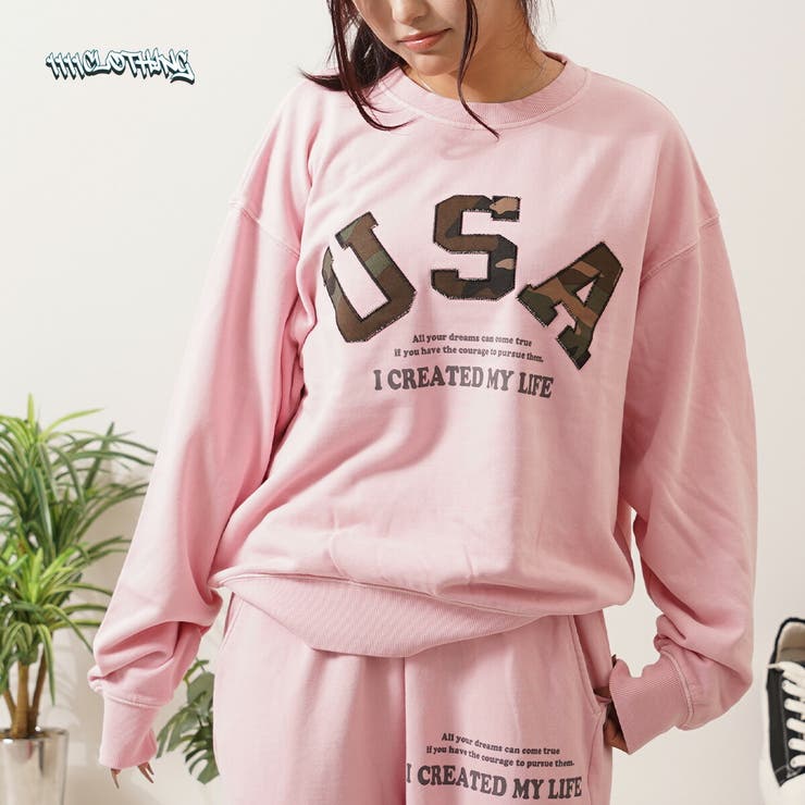 USAアップリケ ピグメント スウェット | ONE 4 PREMIUM | 詳細画像19 