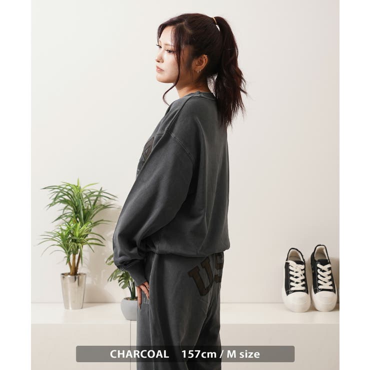 USAアップリケ ピグメント スウェット | ONE 4 PREMIUM | 詳細画像6 