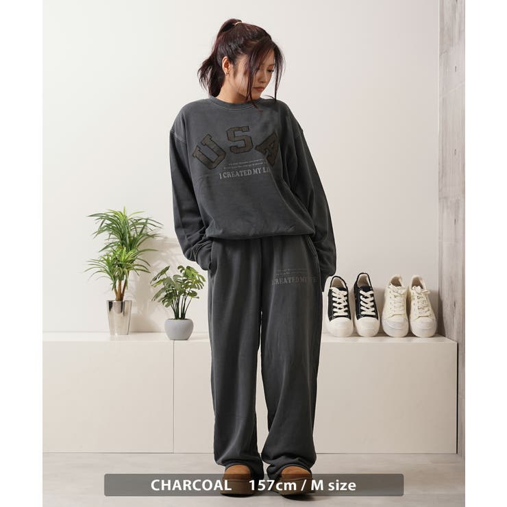 USAアップリケ ピグメント スウェット | ONE 4 PREMIUM | 詳細画像8 