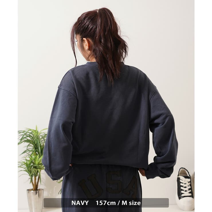 USAアップリケ ピグメント スウェット | ONE 4 PREMIUM | 詳細画像15 