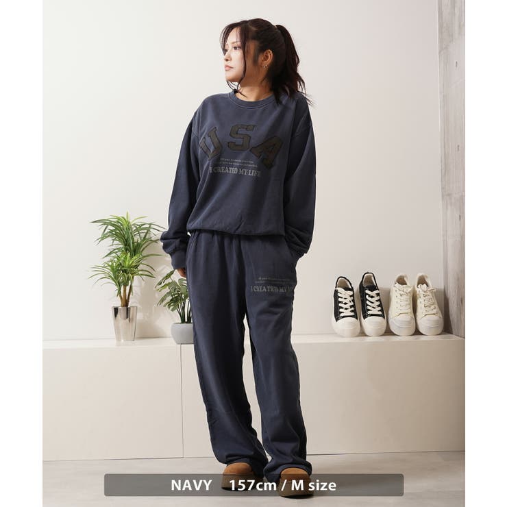 USAアップリケ ピグメント スウェット | ONE 4 PREMIUM | 詳細画像16 