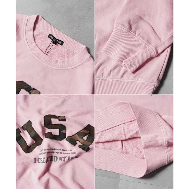 USAアップリケ ピグメント スウェット | ONE 4 PREMIUM | 詳細画像17 