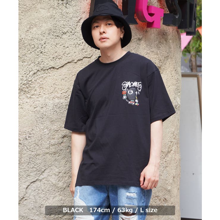 COMPLEX オーバーサイズ 公式Tシャツ Lサイズ ブルー ピースハート オーバーサイズ Tシャツ メンズ[品番：OCGW0003139]｜ONE 4