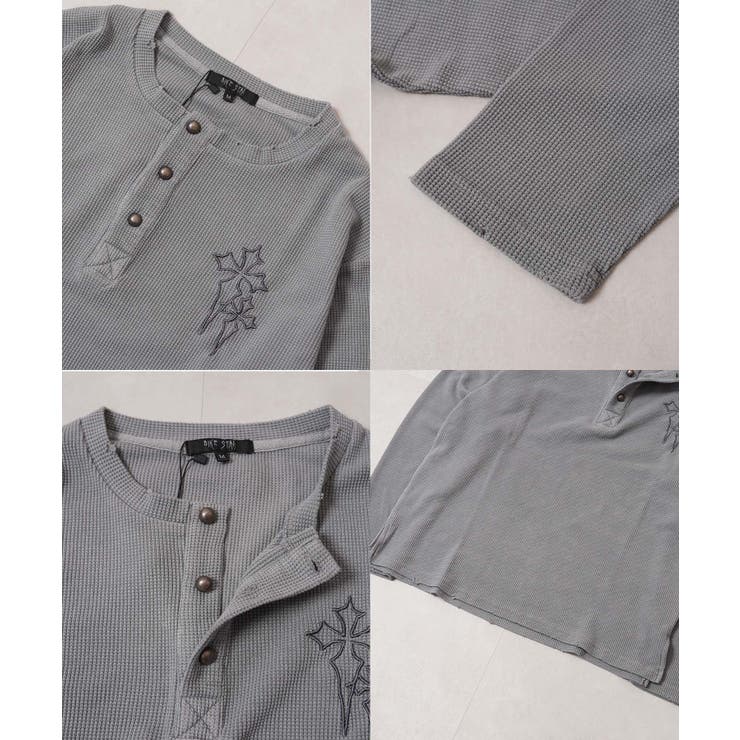 ヘンリーネック ワッフル ロンT | ONE 4 PREMIUM | 詳細画像4 