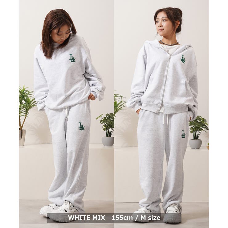 LA ロゴ刺繍 スウェットパンツ[品番：OCGW0002551]｜ONE 4