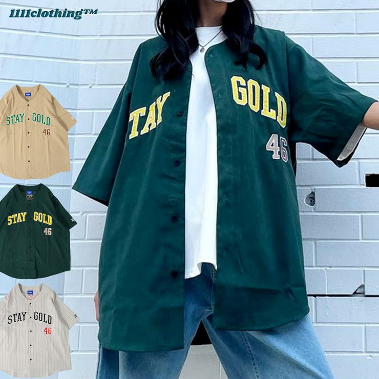 ◇STAY GOLD ベースボールシャツ◇[品番：OCGW0002197]｜ONE 4