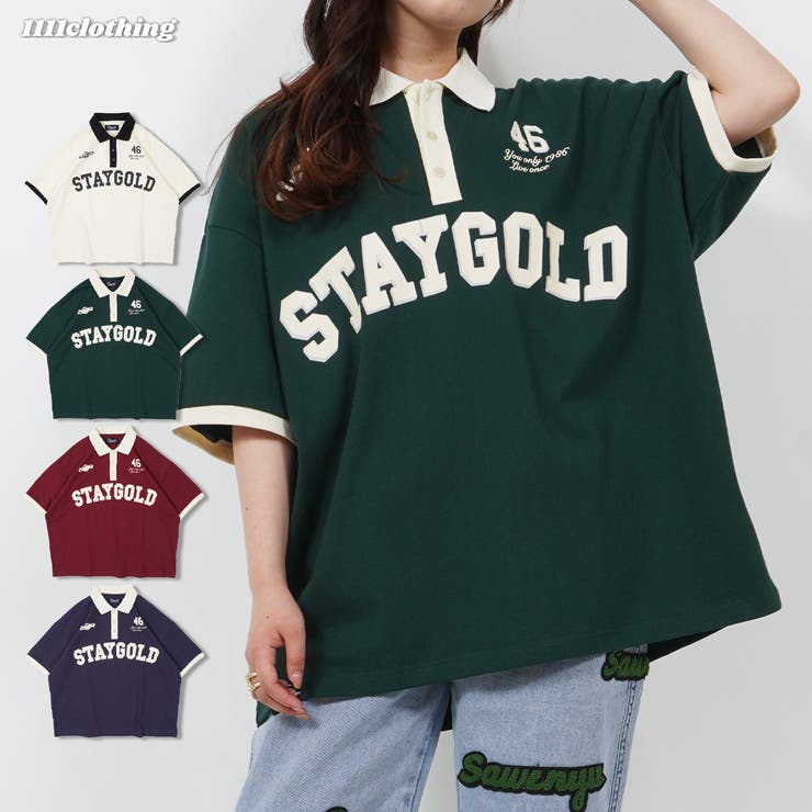 STAYGOLD オーバーサイズ ポロシャツ[品番：OCGW0002698]｜ONE 4