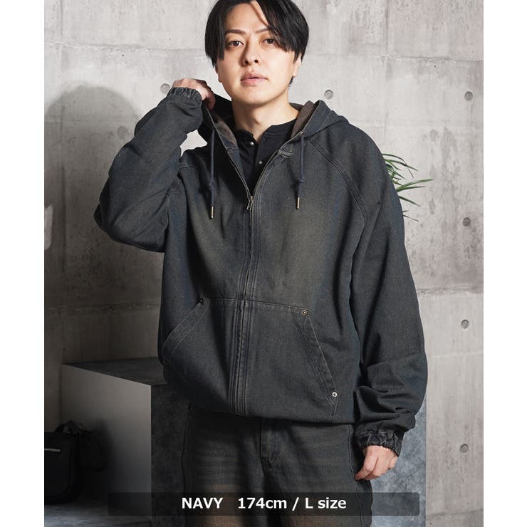 12oz デニム ジップパーカー | ONE 4 PREMIUM | 詳細画像8 