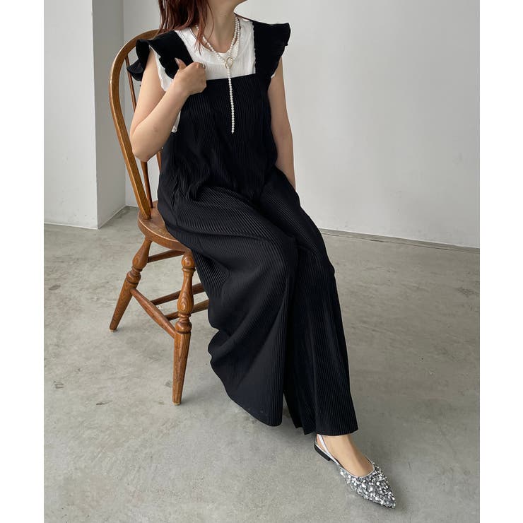 ショルダーフリルサロペット[品番：KTKW0010397]｜210nouve