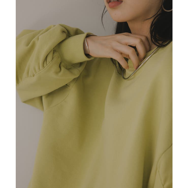 ギャザースリーブ オーバーサイズ スウェット	 | 210nouve | 詳細画像16 